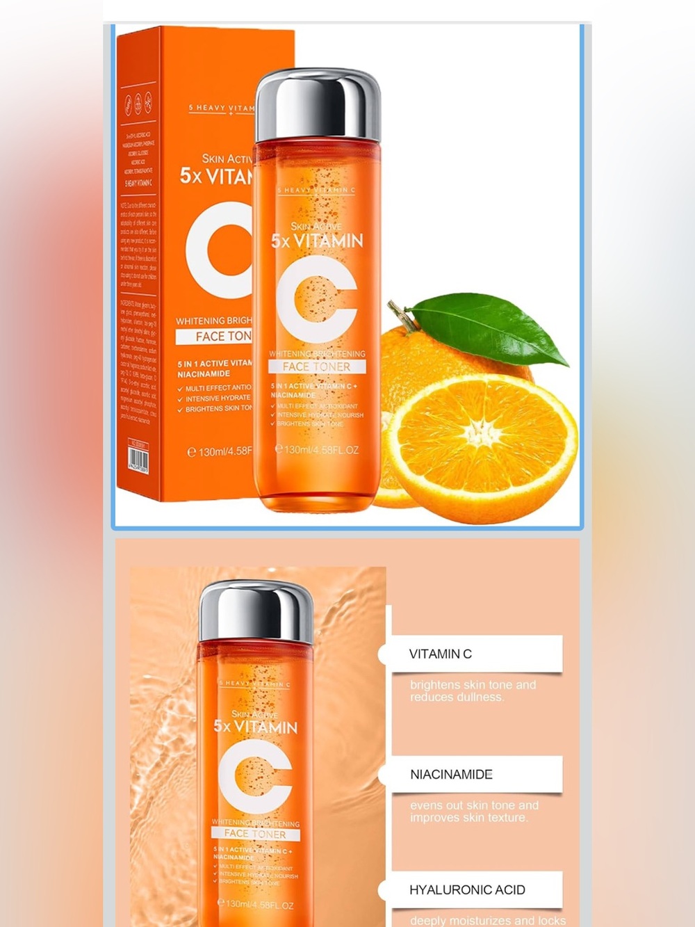 Skin Active 5X Vitamin C Brightening Face Toner 🍊